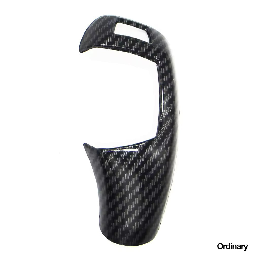 Garniture de pommeau de vitesse style carbone BMW