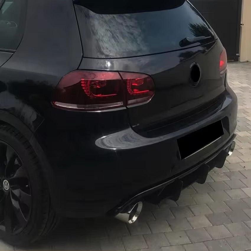 Rajout de lames de diffuseur de pare-chocs arrière Volkswagen Golf 6 GTI