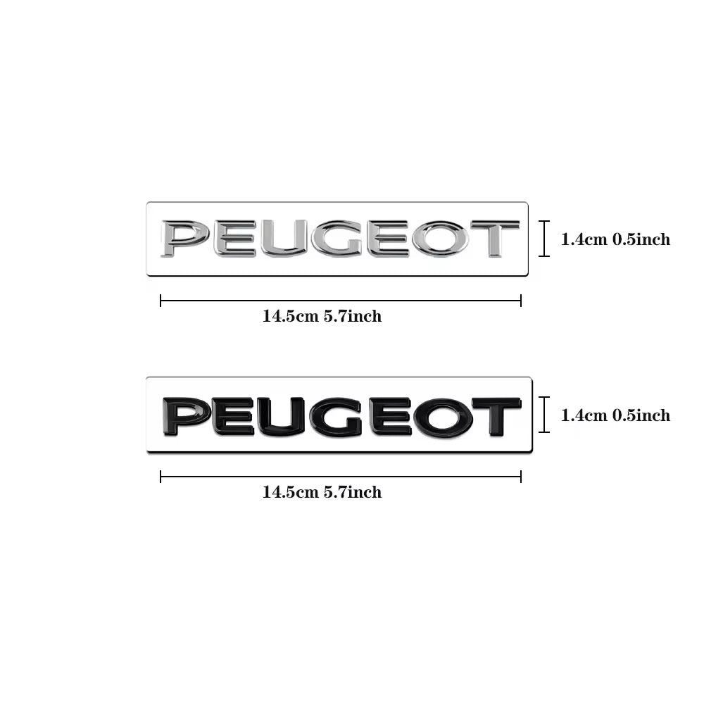 Emblèmes de coffre 3D Peugeot