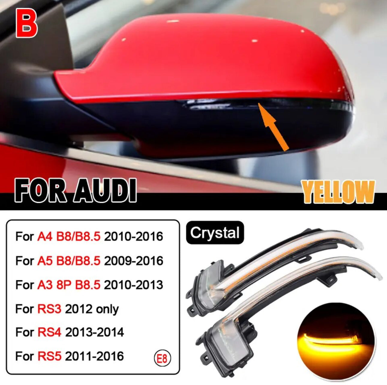 Clignotants dynamiques de rétroviseurs Audi