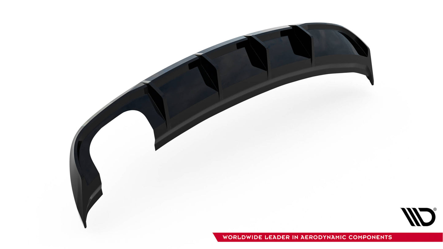 Diffuseur de pare-chocs arrière Audi A3 Sedan 8V Facelift (version avec double sorties sur un côté)