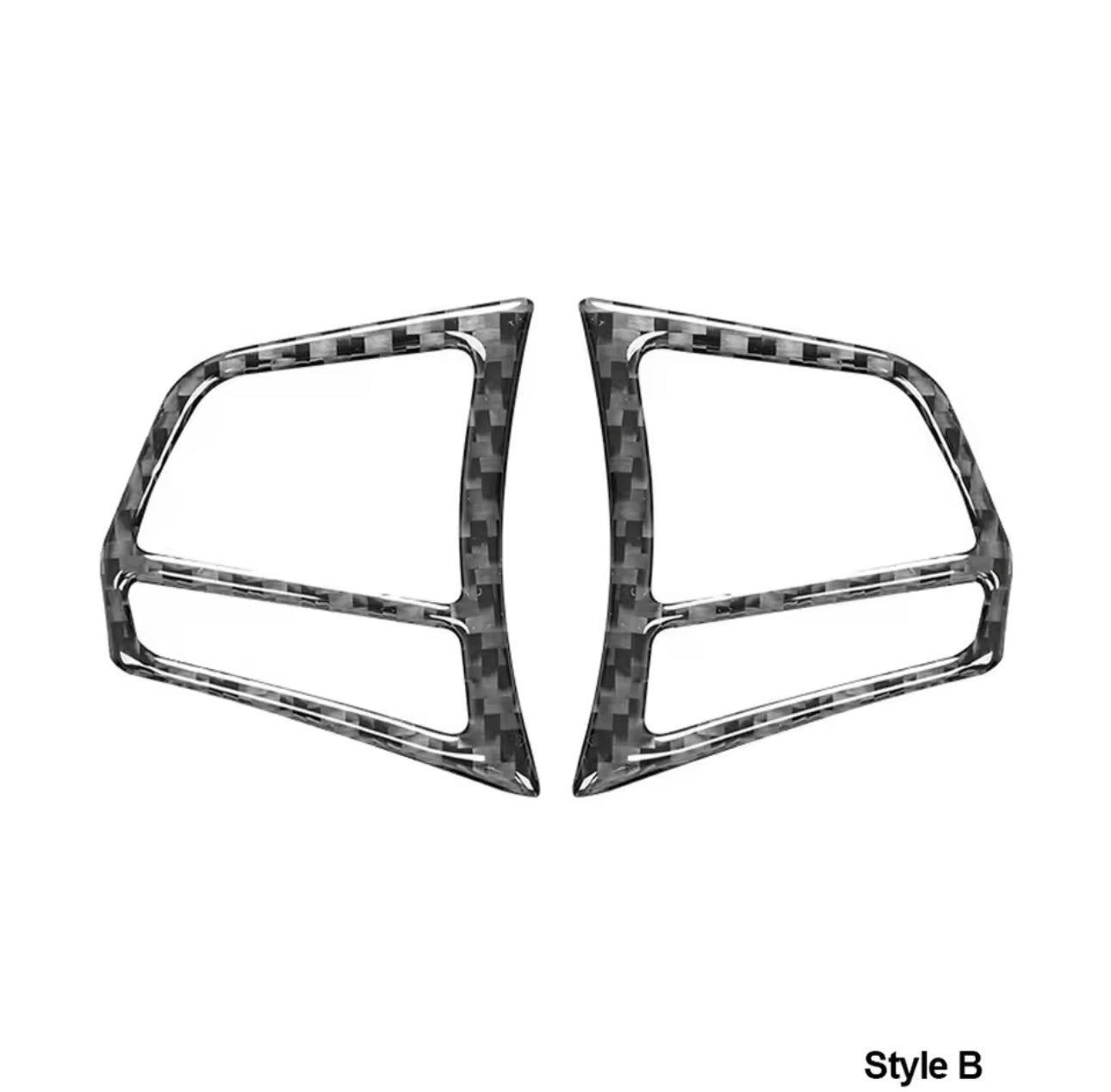 Garnitures de commandes de volant style carbone BMW