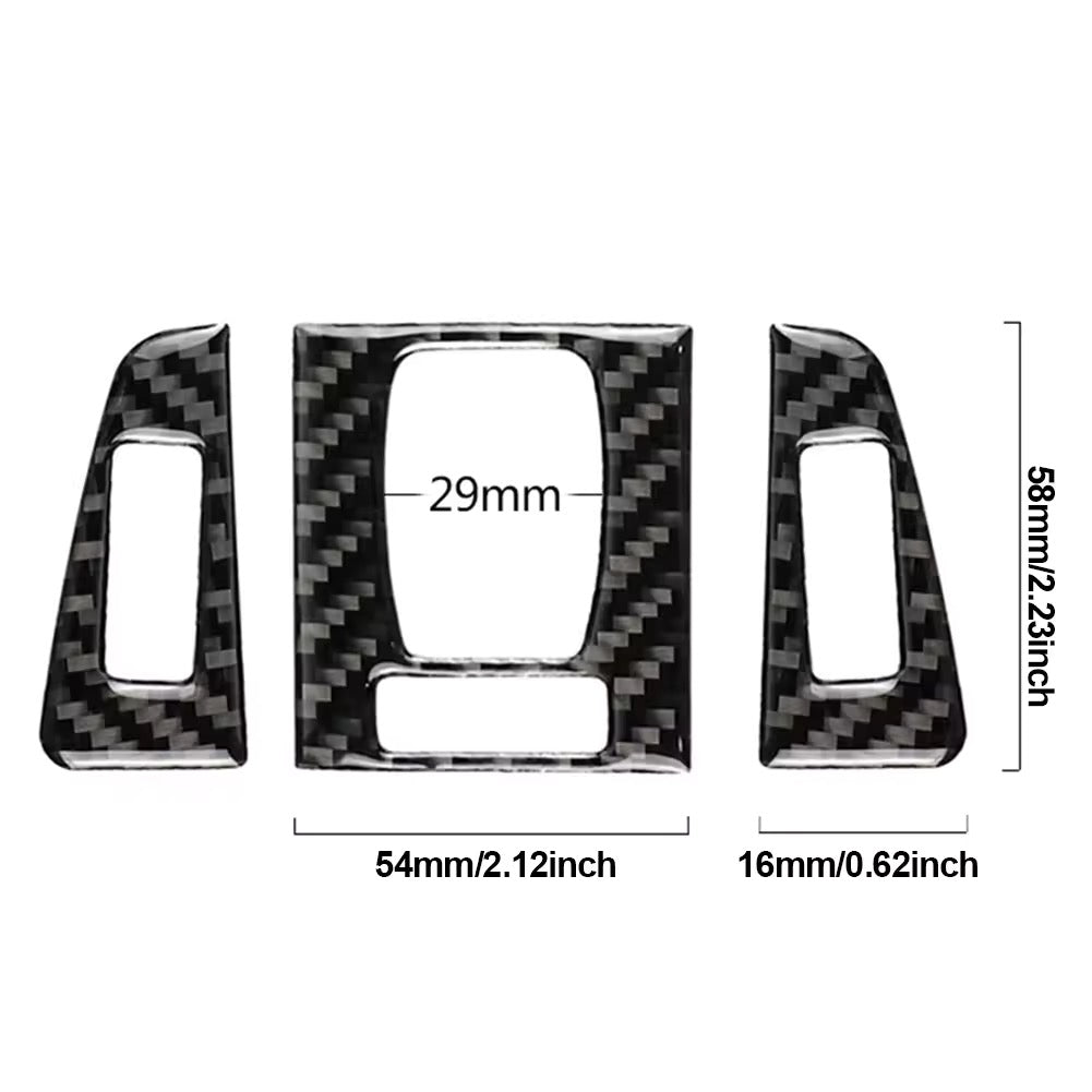 Garnitures de sortie de climatisation style carbone BMW