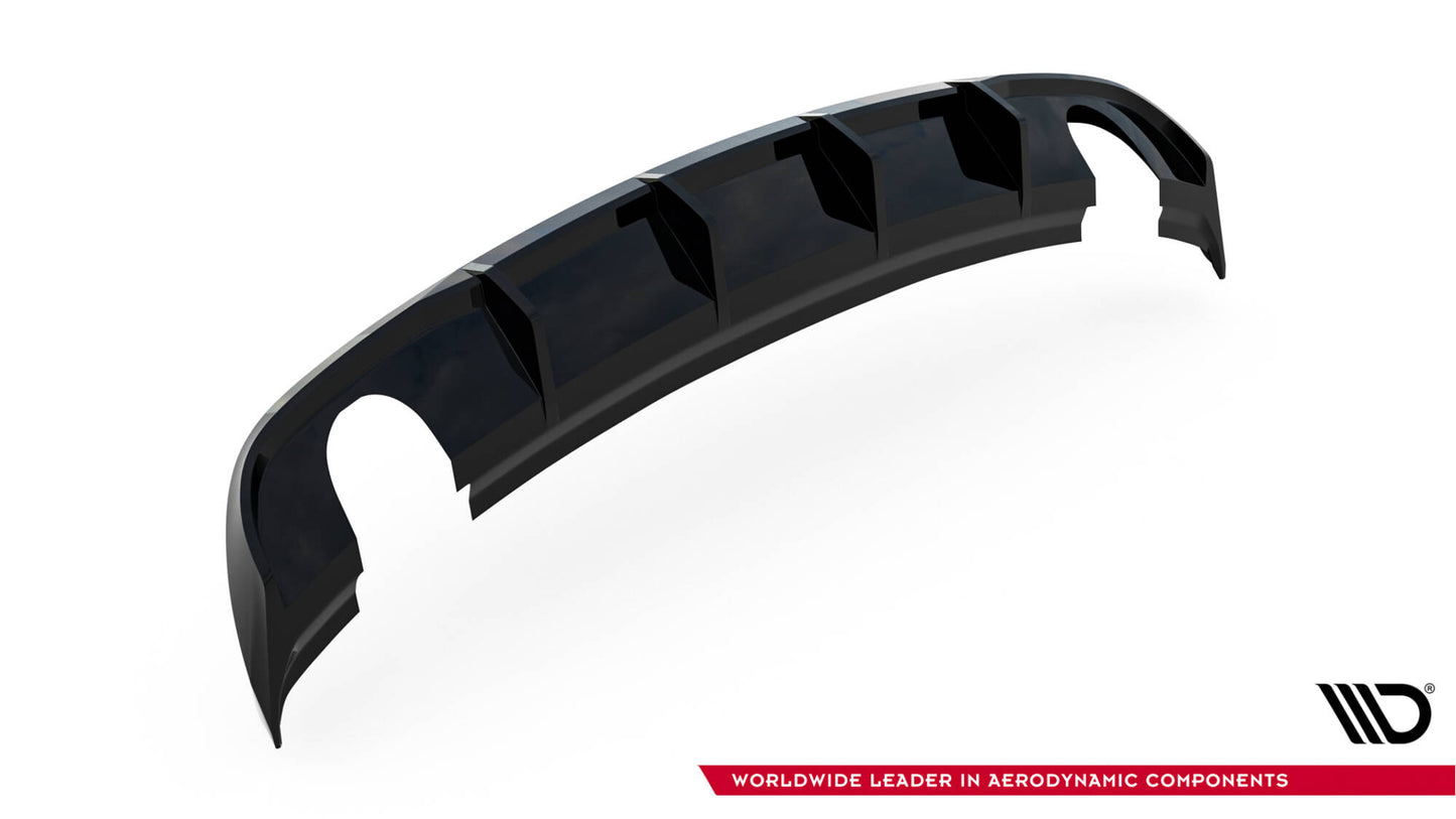 Diffuseur de pare-chocs arrière Audi A3 Sedan 8V Facelift (version avec 2 simples sorties extérieures)