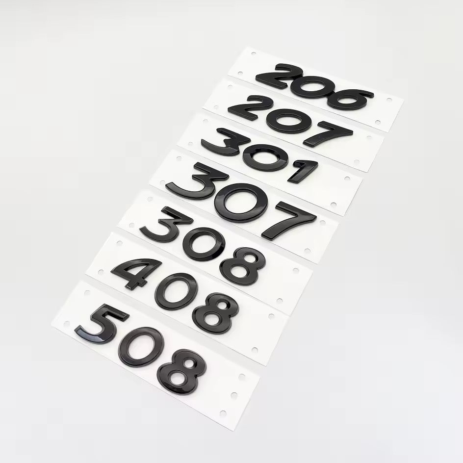 Emblèmes de coffre 3D Peugeot