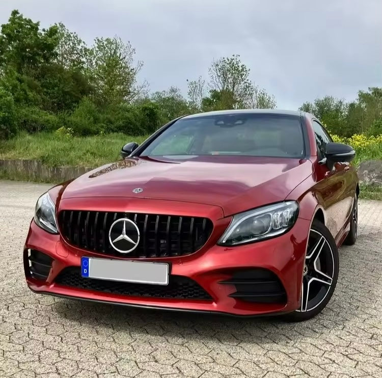 Calandre panamericana style GT / GTS Mercedes Benz Classe C W205 - noir brillant