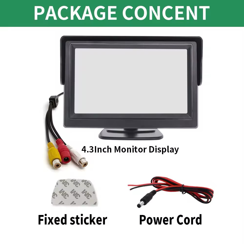 Kit complet Caméra de recul + Moniteur de recul 4,3 pouces