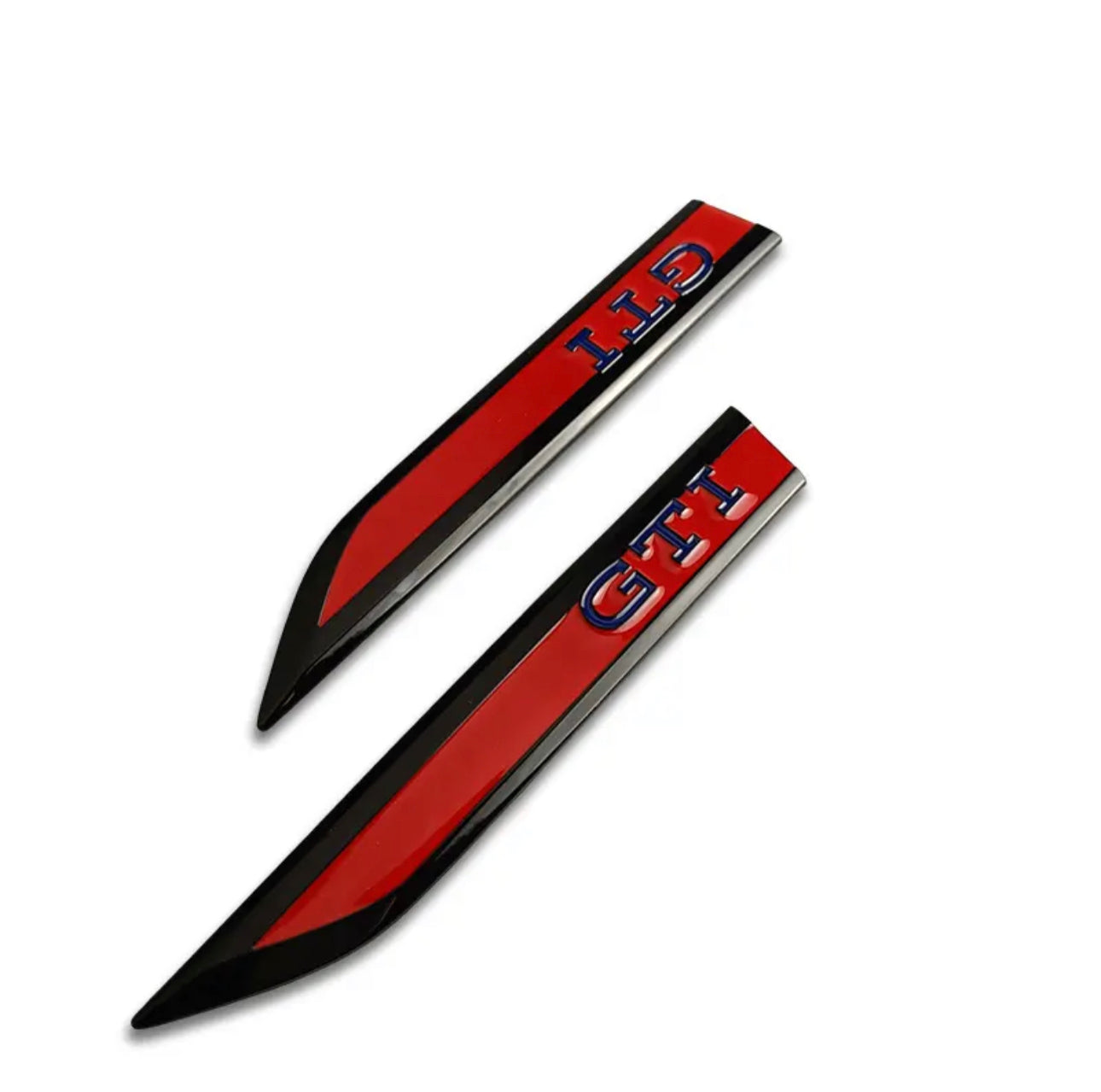 Emblèmes d’aile de carrosserie latérale en métal 3D « GTI »