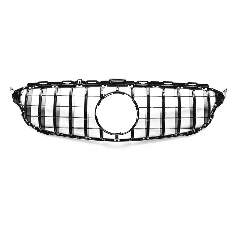 Calandre panamericana style GT / GTS Mercedes Benz Classe C W205 - noir brillant