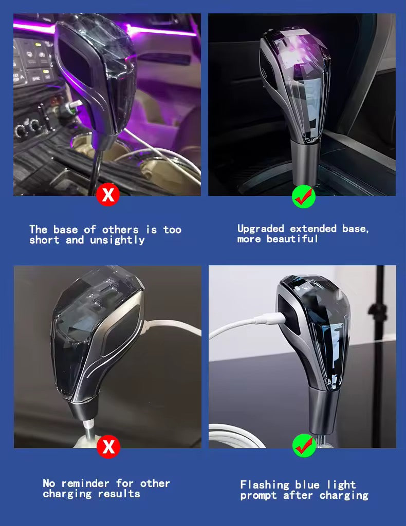 Pommeau de vitesse LED personnalisable