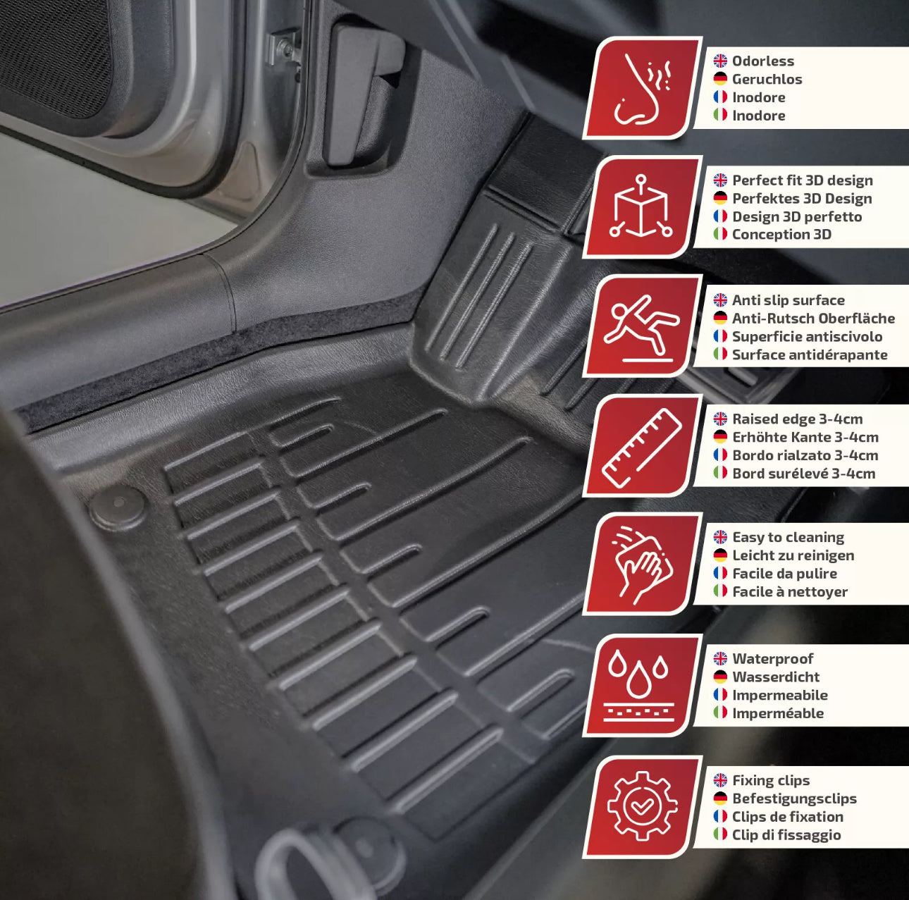 Tapis 3D sur mesure Volkswagen Tiguan