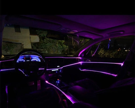 Kit fibre optique LED intérieur voiture RGB APP + commande