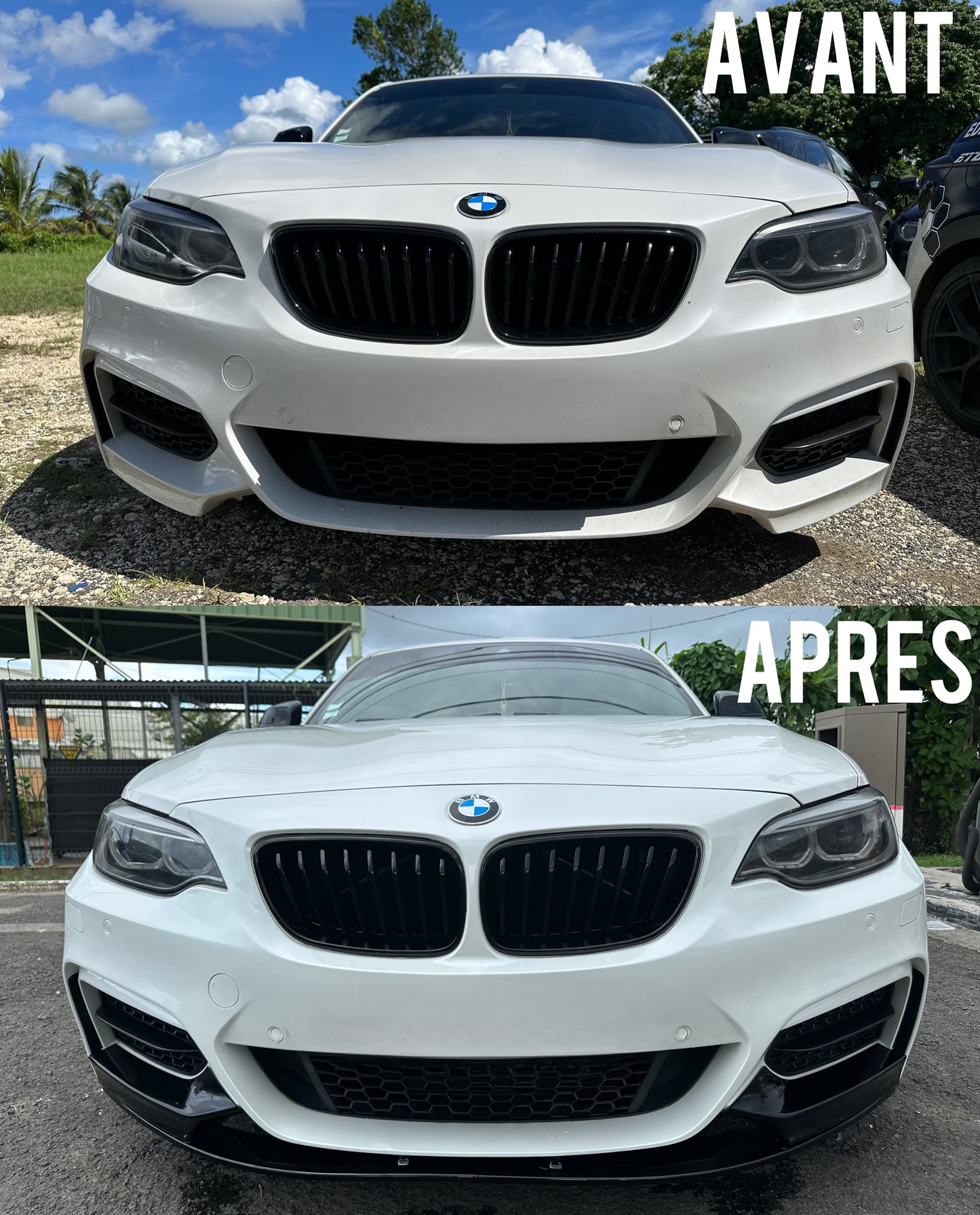 Lame de pare-chocs avant BMW série 2 F22/F23 M235i M240i pack M