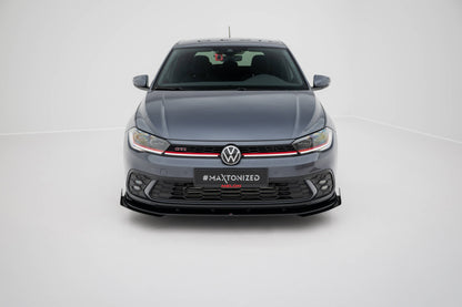 Lame de pare-chocs avant Street Pro + flaps Volkswagen Polo MK6 Facelift