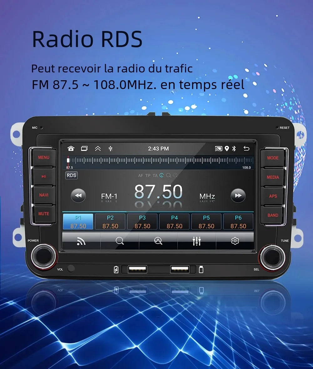 Autoradio androïde tactile Volkswagen / Seat / Skoda