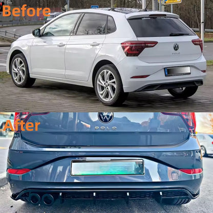 Diffuseur de pare-chocs arrière Volkswagen Polo AW1 (MK6 facelift)