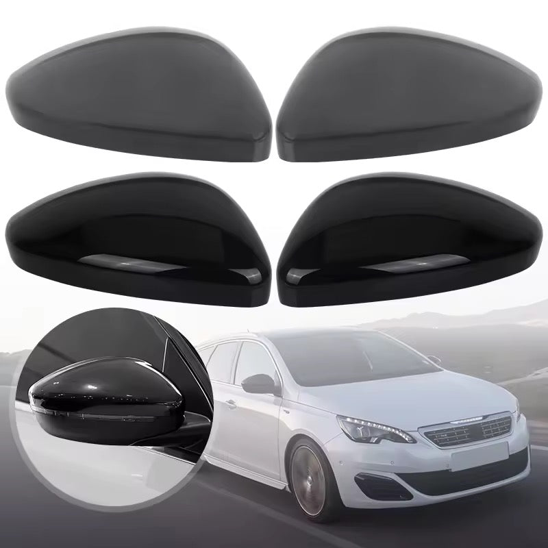 Coques de rétroviseurs noires Peugeot 308