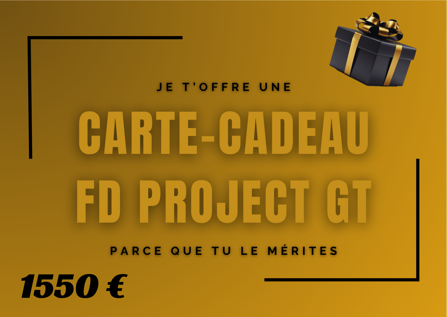 Carte-cadeau FD PROJECT GT