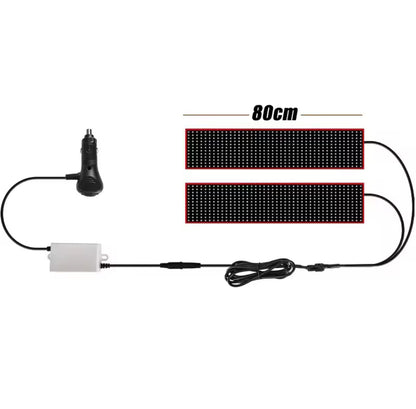 Panneau LED Flexible “Devil Eyes” avec Télécommande – Affichage Oculaire Animé pour Pare-Brise