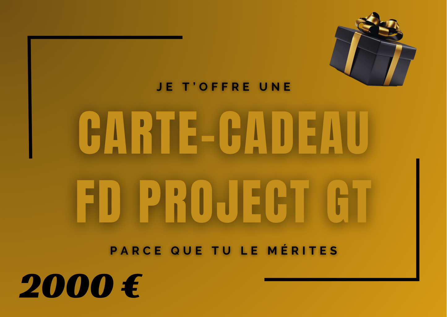 Carte-cadeau FD PROJECT GT