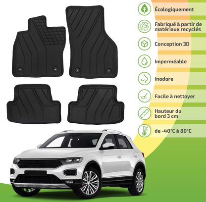 Tapis 3D sur mesure Volkswagen T-Roc