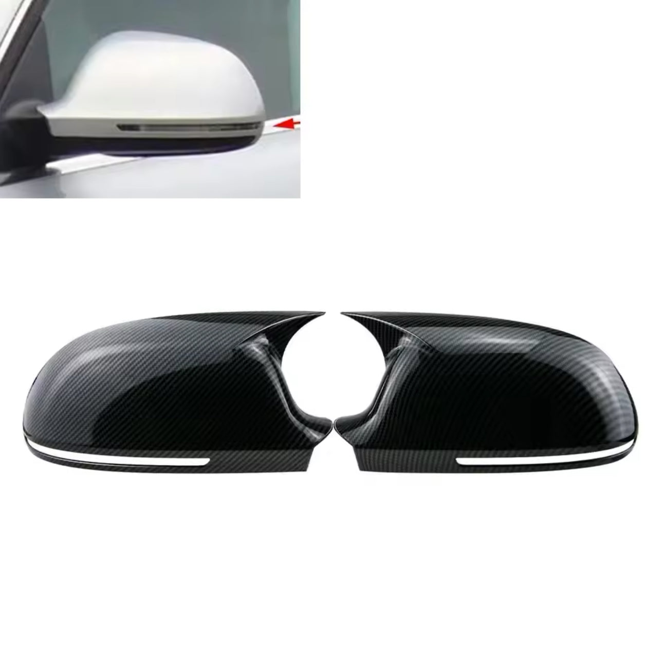 Coques de rétroviseurs style Batman Audi