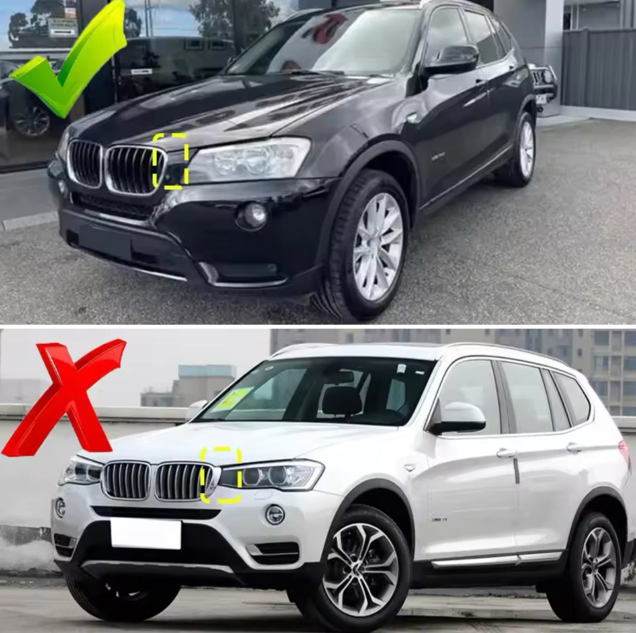 Calandre double lamelles BMW X3 F25