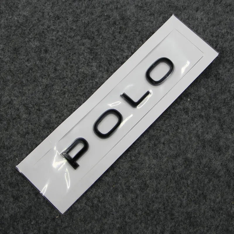 Emblème « POLO » noir brillant