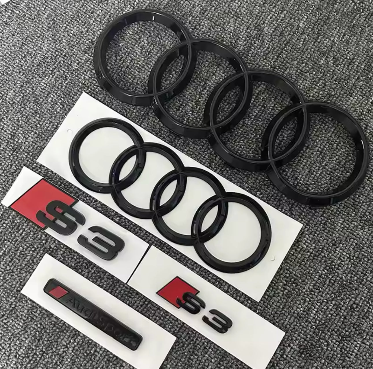 Kit emblèmes Audi S3