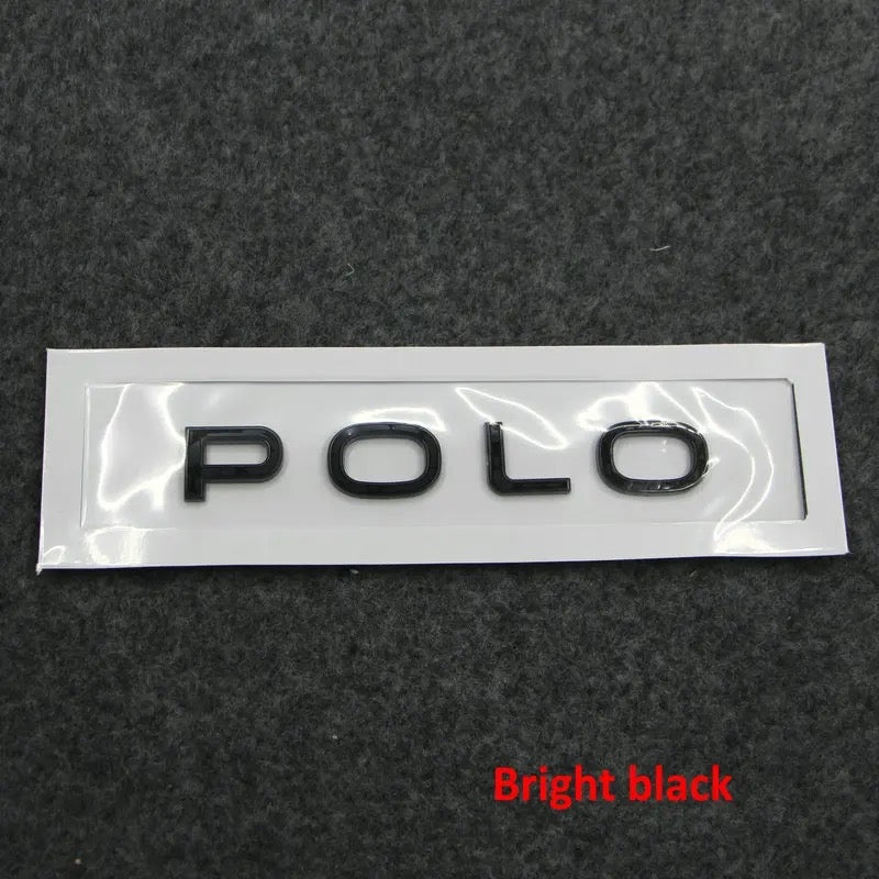 Emblème « POLO » noir brillant