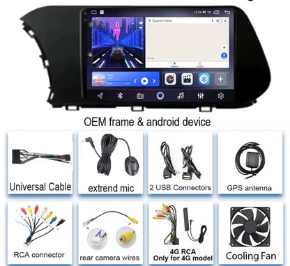 Autoradio Android Hyundai i20 – Navigation GPS, CarPlay & Performance Premium