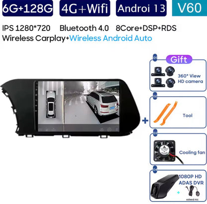 Autoradio Android Hyundai i20 – Navigation GPS, CarPlay & Performance Premium