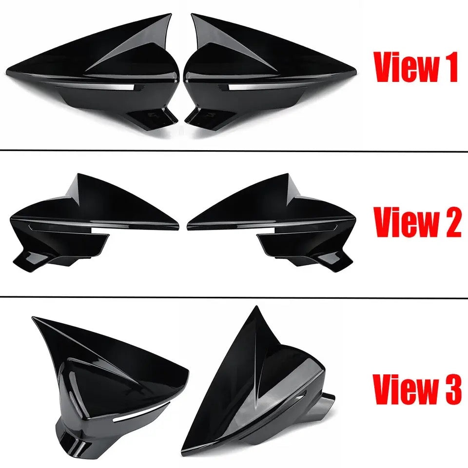 Coques de rétroviseurs style Batman Seat Léon 3 (5F) / Seat Ibiza KJ (6F)