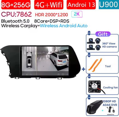 Autoradio Android Hyundai i20 – Navigation GPS, CarPlay & Performance Premium