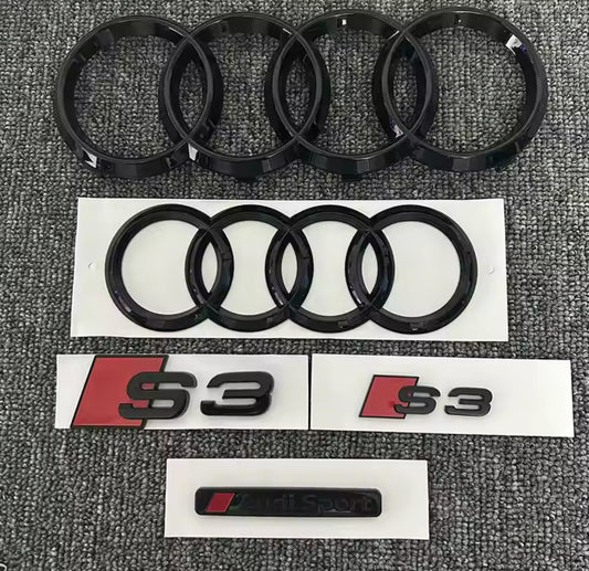 Kit emblèmes Audi S3