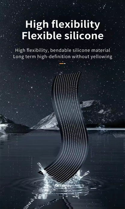 Panneau LED Flexible “Devil Eyes” avec Télécommande – Affichage Oculaire Animé pour Pare-Brise