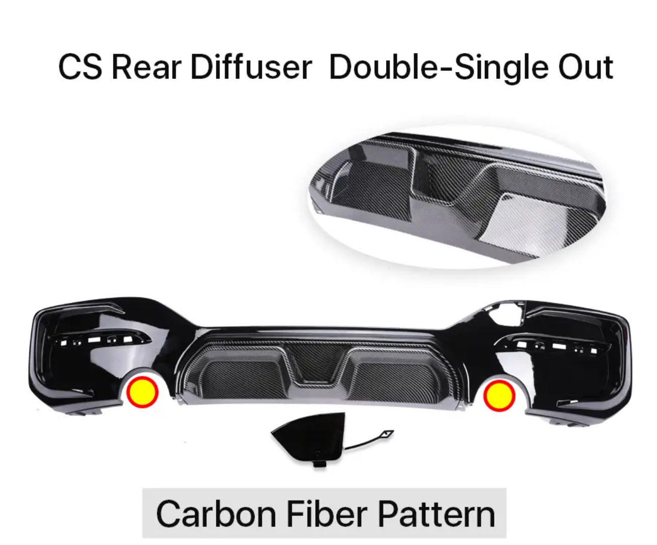 Diffuseur de pare-chocs arrière BMW série 1 F20 / F21