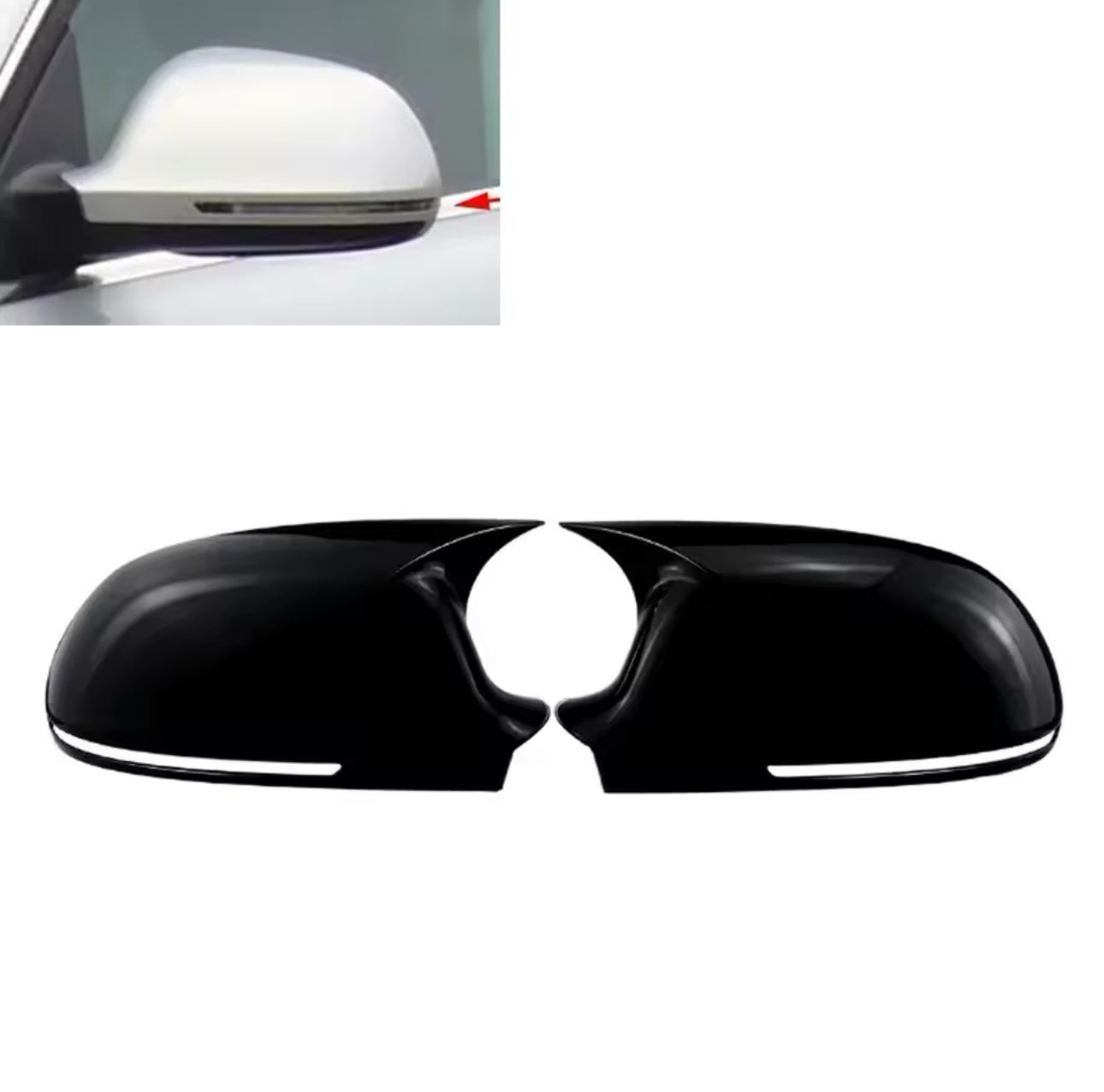 Coques de rétroviseurs style Batman Audi