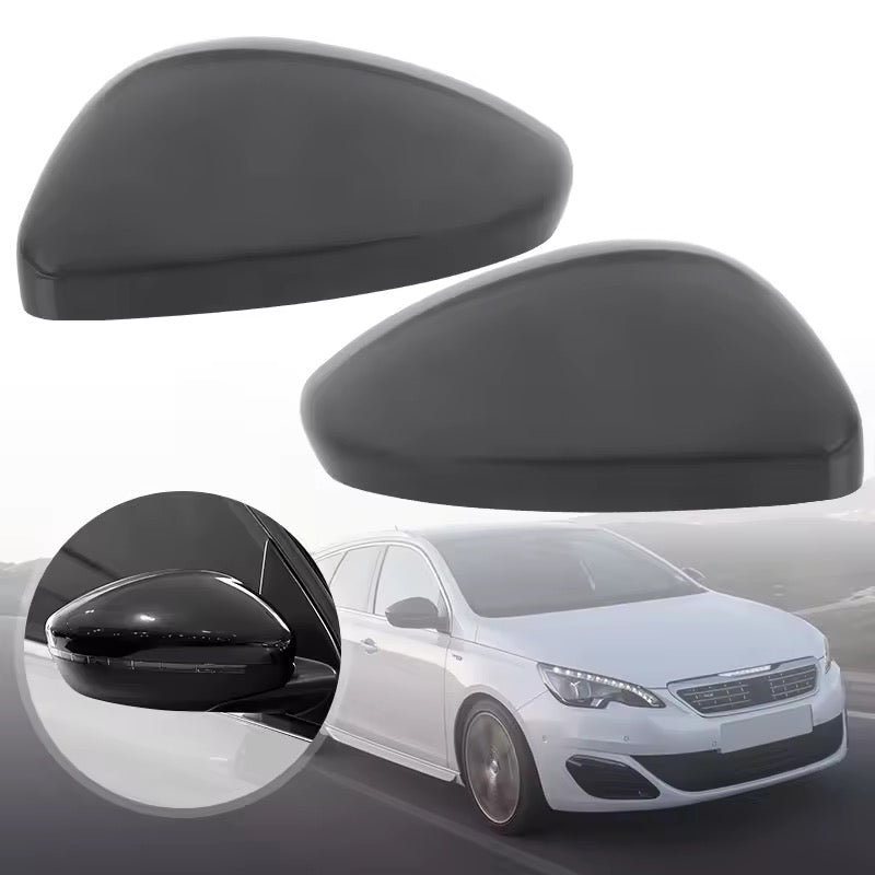 Coques de rétroviseurs noires Peugeot 308