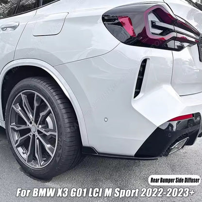 Lames latérales de pare-choc arrière BMW X3 G01 LCI M Sport (2022–2023+)