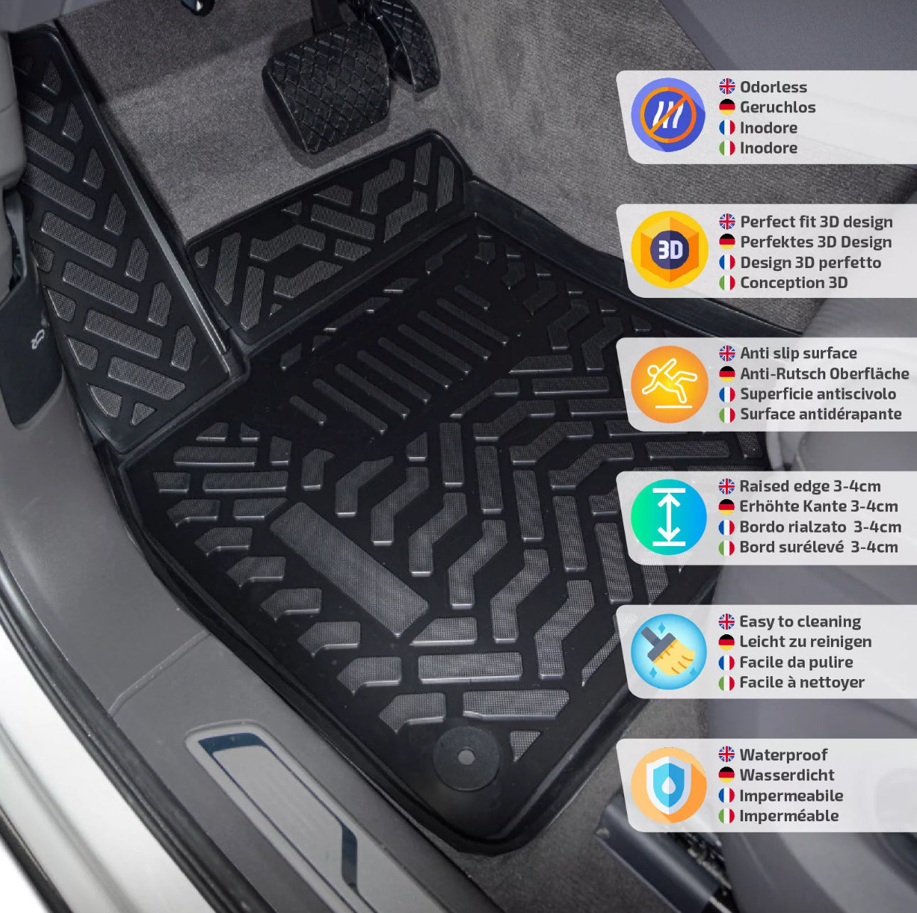 Tapis 3D sur mesure Audi Q5 (2008-2015)