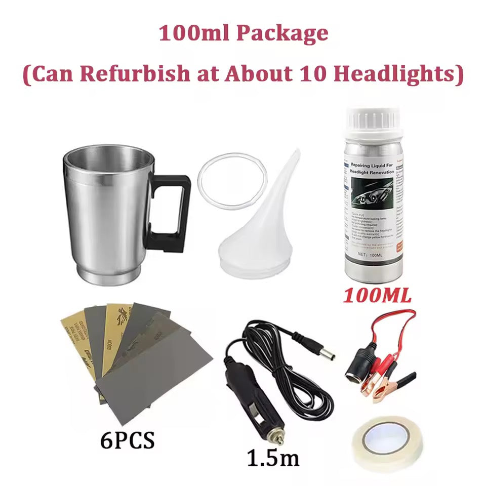 Kit de restauration de phares - (Anti-rayures, Anti-jaunissement)