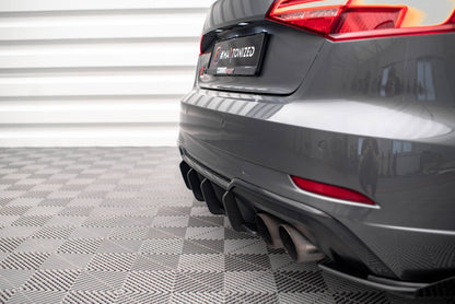 Lames de diffuseur de pare-chocs arrière Street Pro Audi S3 Sportback 8V Facelift