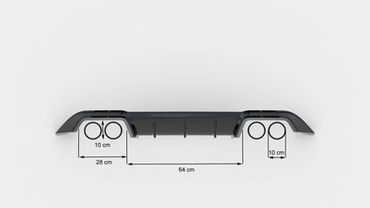 Diffuseur de pare-chocs arrière Volkswagen Golf 7R