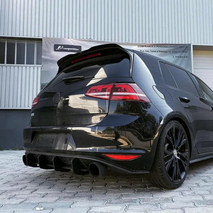 Rajout de lames de diffuseur de pare-chocs arrière Volkswagen Golf 7 GTI