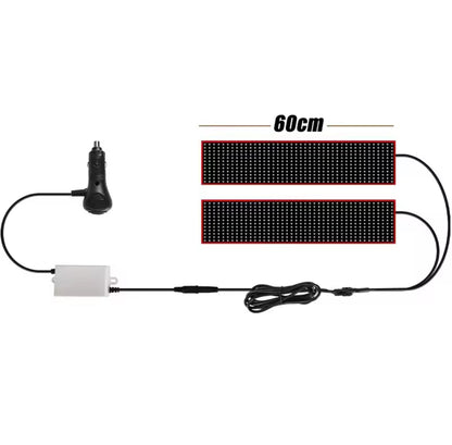 Panneau LED Flexible “Devil Eyes” avec Télécommande – Affichage Oculaire Animé pour Pare-Brise