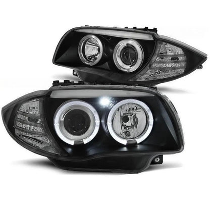 Phares avants angel eyes led BMW série 1