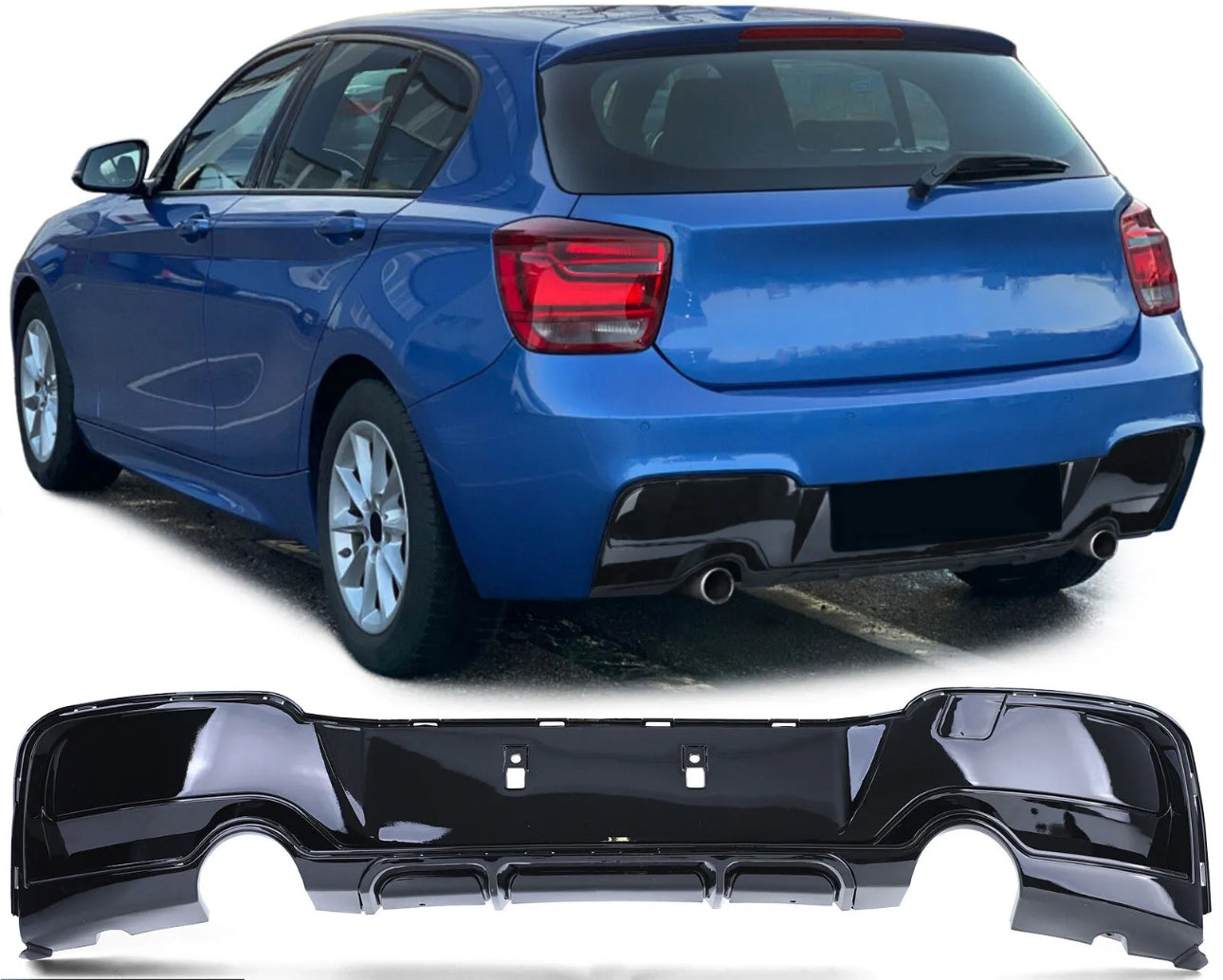 Diffuseur de pare-chocs arrière BMW M135i F20 / F21