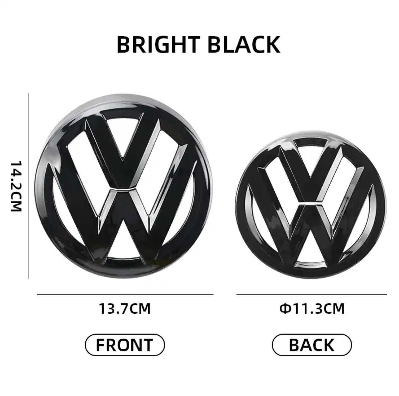 Logo avant et arrière Volkswagen Golf 6