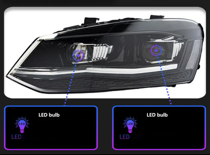 Phares avants LED Volkswagen Polo 6R/6C/6GTI (MK5)